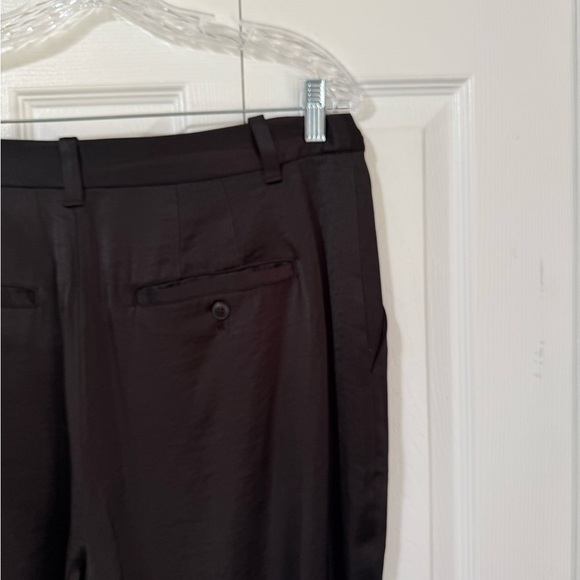 Madewell Women’s NWT The Turner Tapered Pant in Black Satin size 14 Petite - Picture 8 of 14